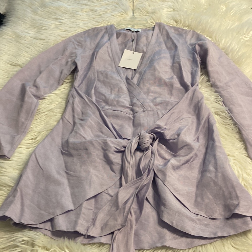 L’academie  Dress size S brand new beautiful lilac color long sleeve - Picture 8 of 11